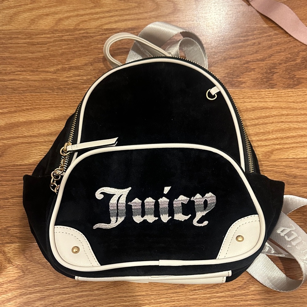 Juicy Couture Black and White Backpack